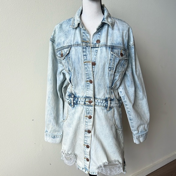 NWT One Teaspoon Florence Malibu Denim Dress - Picture 3 of 7